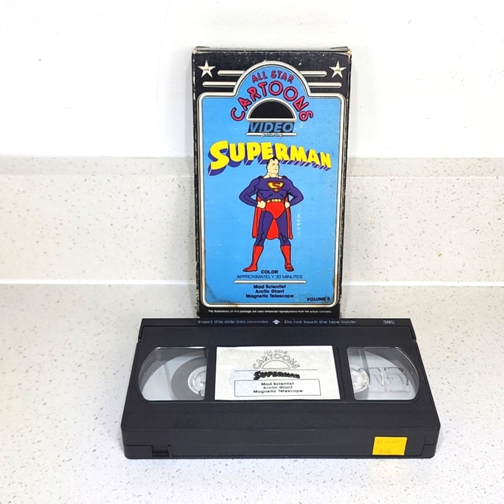 Superman Vintage VHS All Star Cartoons